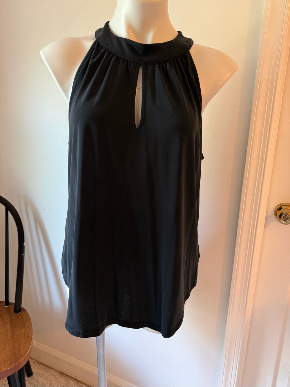 Veronica M Black Halter Neck Keyhole Camisole